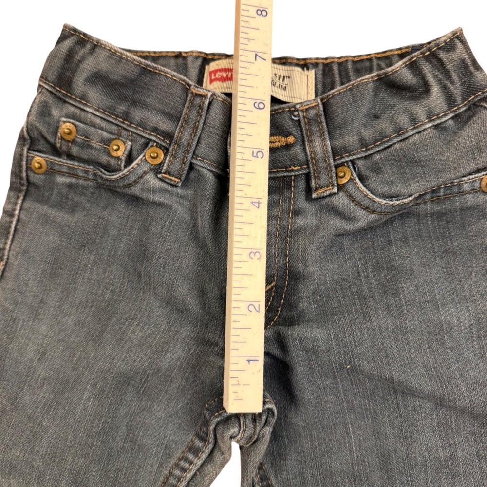 Levis 511 Slim Jeans Toddler Boys Size 3T Gray Dark Wash‎ Adjustable Waist Denim - Picture 5 of 11